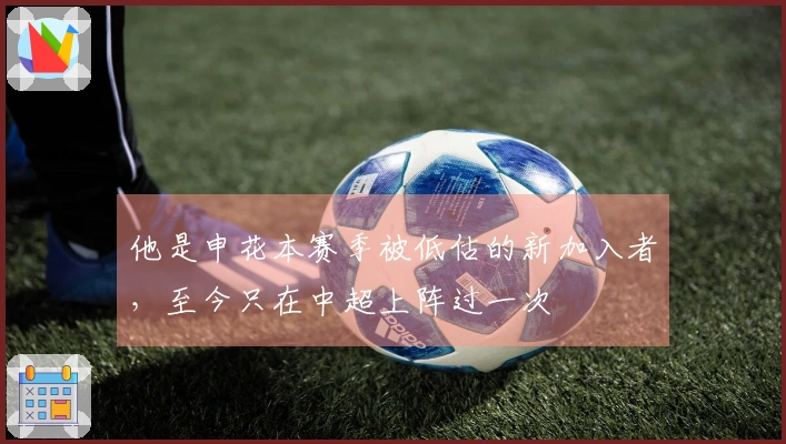他是申花本赛季被低估的新加入者，至今只在中超上阵过一次